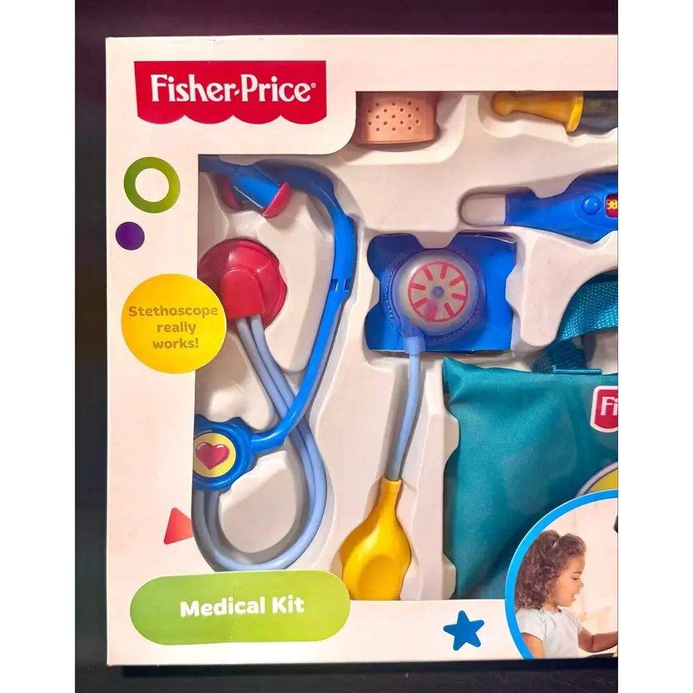 Fisher-Price Medical Kit, 7-piece pretend play doctor playset new in box